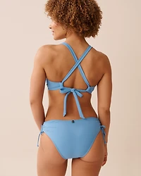 Haut de bikini plongeant bonnet D SERENE BLUE