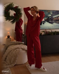 Long Sleeve Satin Pajama Set