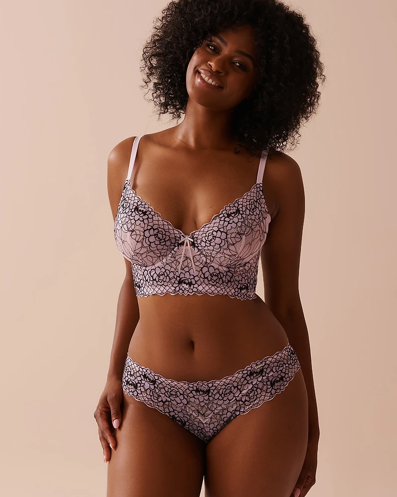 Unlined Lace Corset Bra