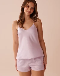 Satin Cami with Shelf Bra