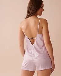 Satin Cami with Shelf Bra