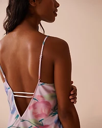 Camisole à soutien intégré en satin