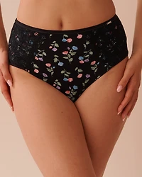 Microfiber Sleek Back High Waist Bikini Panty