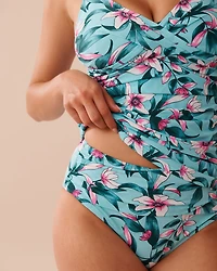 Haut tankini plissé DEEP TEAL
