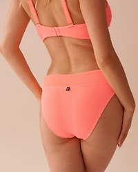 SEERSUCKER Mid Waist Bikini Bottom