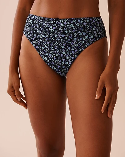 Bas de bikini brésilien taille haute texturé COCONUT MILK