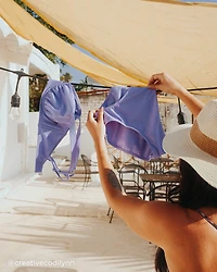 PERIWINKLE Recycled Fibers D Cup Balconette Bikini Top
