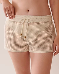 SOLID Crochet Swim Shorts