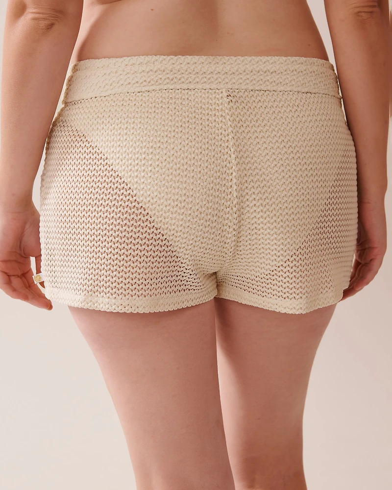 SOLID Crochet Swim Shorts