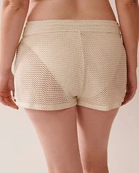 SOLID Crochet Swim Shorts