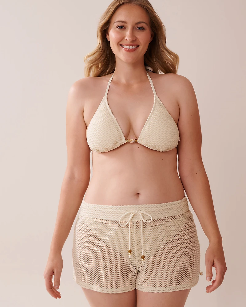 SOLID Crochet Swim Shorts