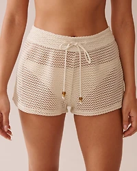 SOLID Crochet Swim Shorts