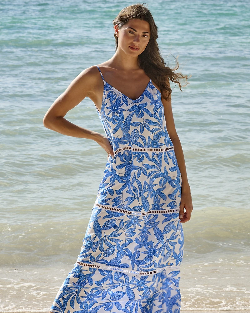 Floral Layered Long Dress
