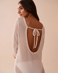 Tunique manches longues en crochet