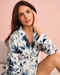 Chemisier évasé en satin