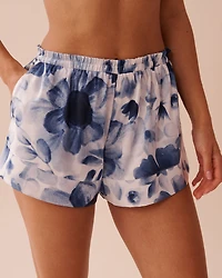 Frill Detail Satin Shorts