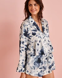 Frill Detail Satin Shorts