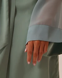 Chiffon and Satin Kimono