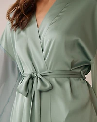 Chiffon and Satin Kimono