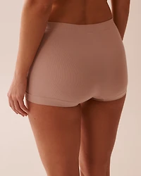 Culotte garçonne taille haute côtelée tissu sans coutures