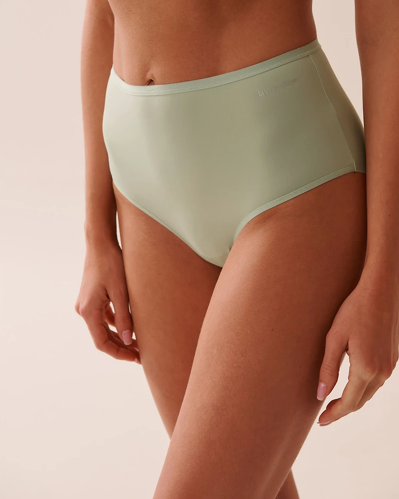 Microfiber Sleek Back High Waist Bikini Panty