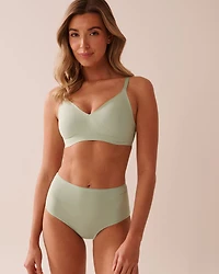 Microfiber Sleek Back High Waist Bikini Panty