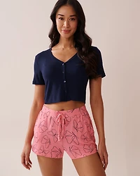 Soft Jersey Crop T-shirt
