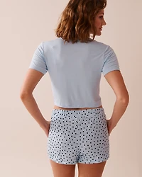 Soft Jersey Crop T-shirt