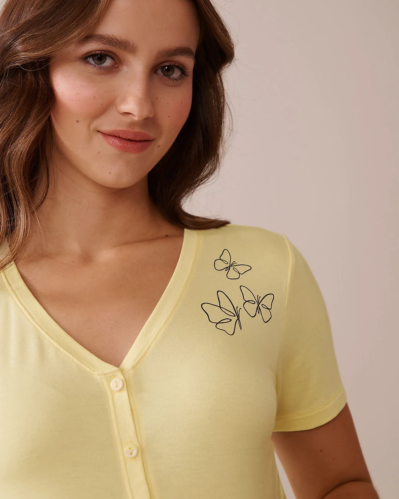 T-shirt court en jersey doux