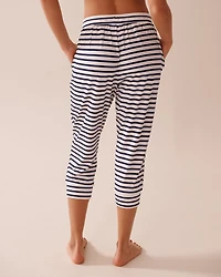 Nautical Stripe Super Soft Pajama Capris