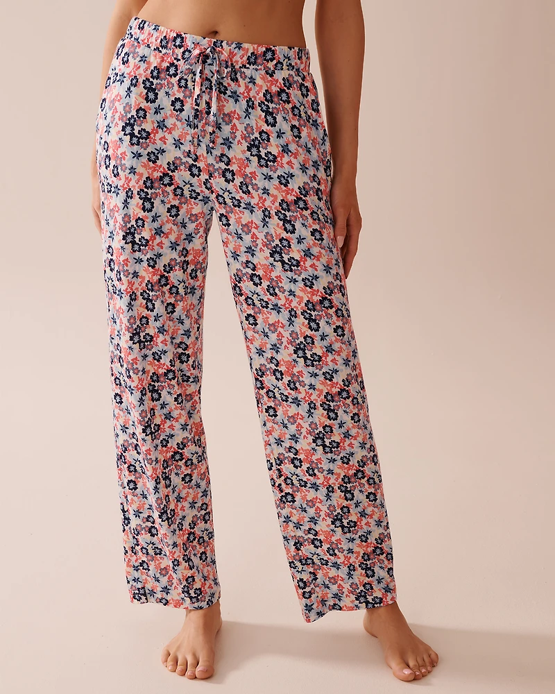 Butterfly Print Soft Jersey Pajama Pants