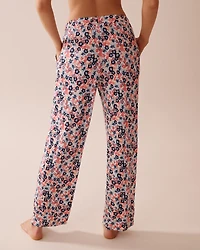 Butterfly Print Soft Jersey Pajama Pants