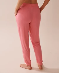 Butterfly Print Soft Jersey Jogger Pajama Pants
