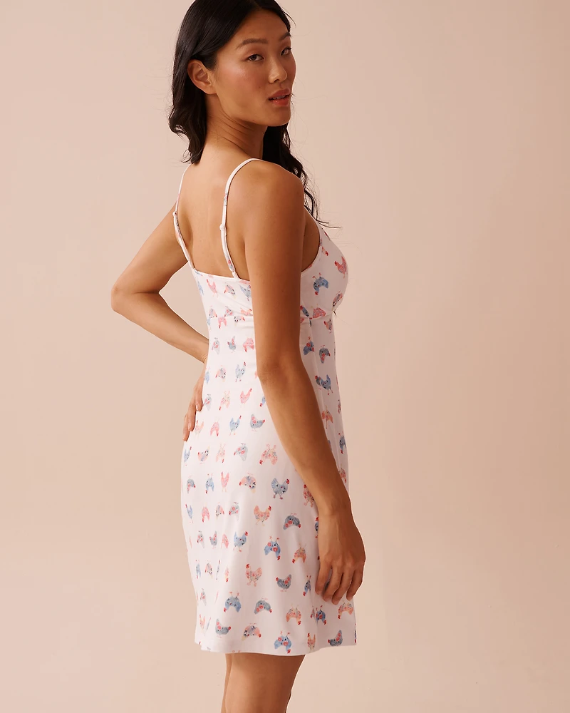 Chicken Print Super Soft Nightie