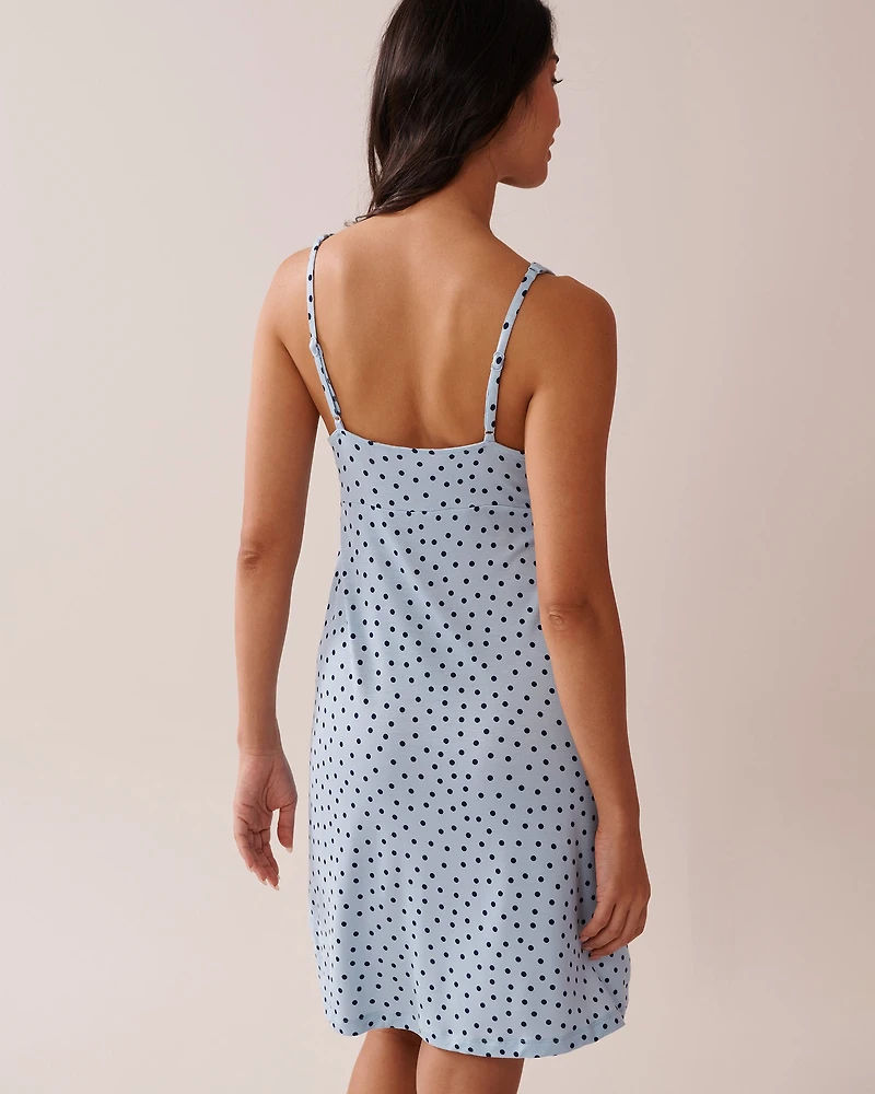 Nuisette en jersey doux imprimé à fleurs