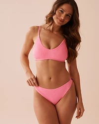 Haut de bikini bralette texturé SOLID