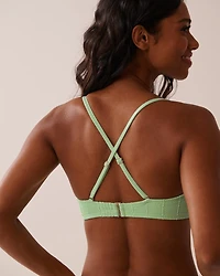WARM SAND Crochet U-Wire Bandeau Bikini Top