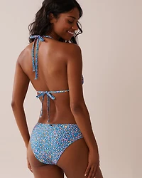 FLORAL PARTY Recycled Fibers Triangle Bikini Top