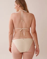 SOLID Crochet Triangle Bikini Top