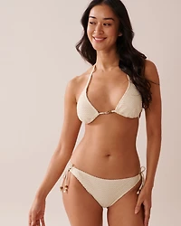 SOLID Crochet Triangle Bikini Top