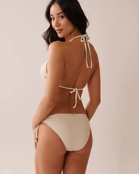 SOLID Crochet Triangle Bikini Top