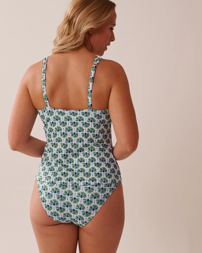 Haut tankini bretelles doubles GEO PALM TREE