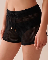 SOLID Crochet Swim Shorts