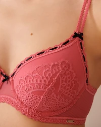 Lightly Lined Lace and Mesh Bra