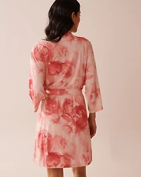 Recycled Fibers Floral Kimono