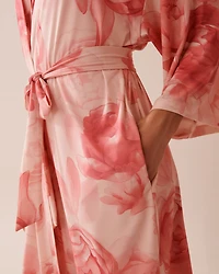 Recycled Fibers Floral Kimono