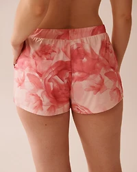 Recycled Fibers Floral Pajama Shorts