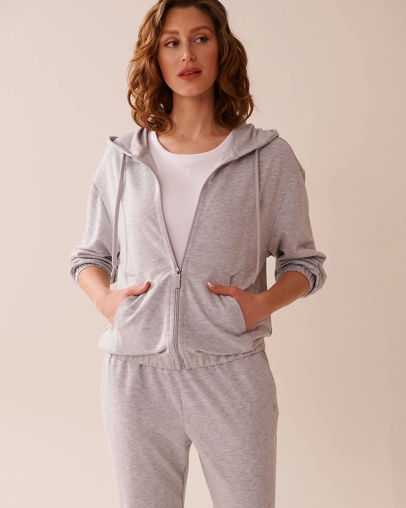 French Terry Zip-up Hoodie