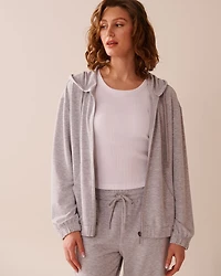 French Terry Zip-up Hoodie