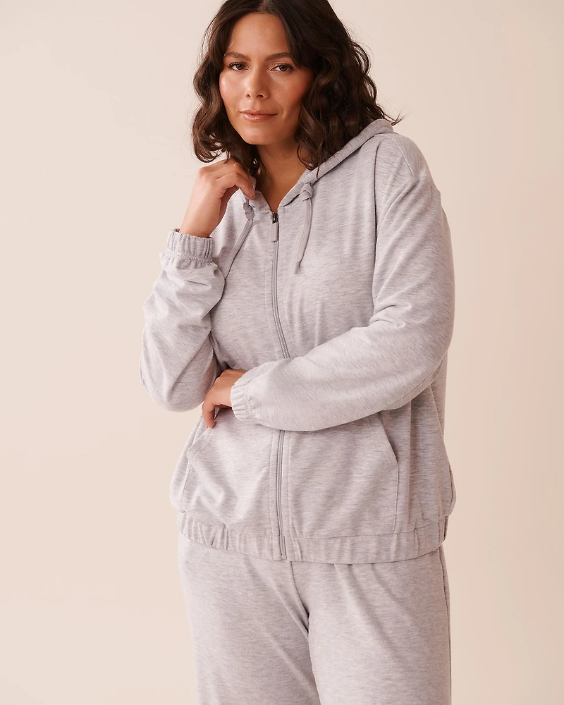 French Terry Zip-up Hoodie